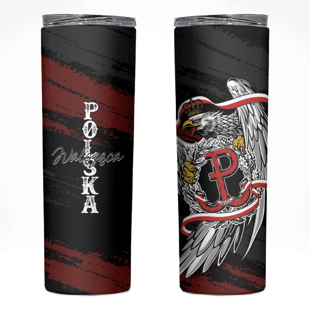 Polska Walczaca Crowned Eagle Skinny Tumbler Fighting Poland