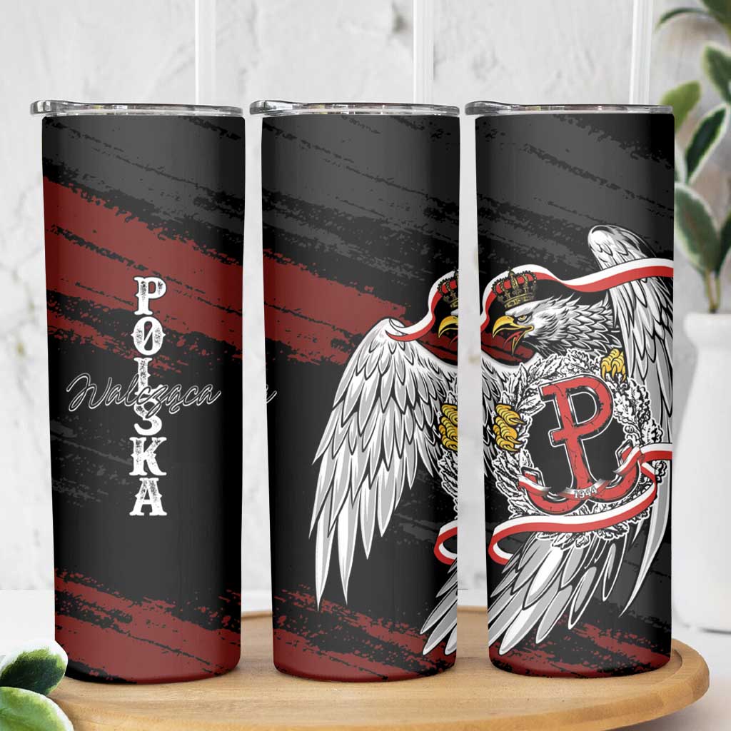 Polska Walczaca Crowned Eagle Skinny Tumbler Fighting Poland