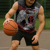 Polska Walczaca Crowned Eagle Sleeveless Hoodie Fighting Poland