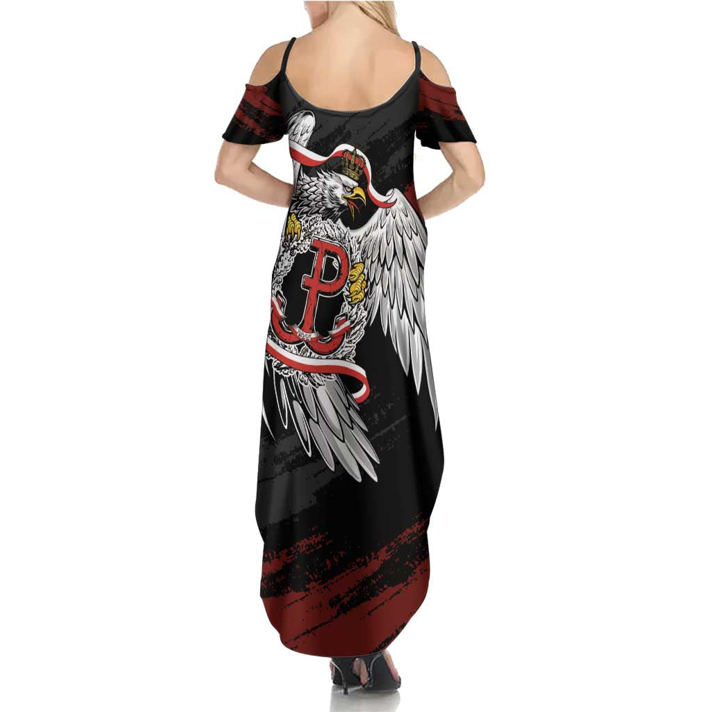 Polska Walczaca Crowned Eagle Summer Maxi Dress Fighting Poland