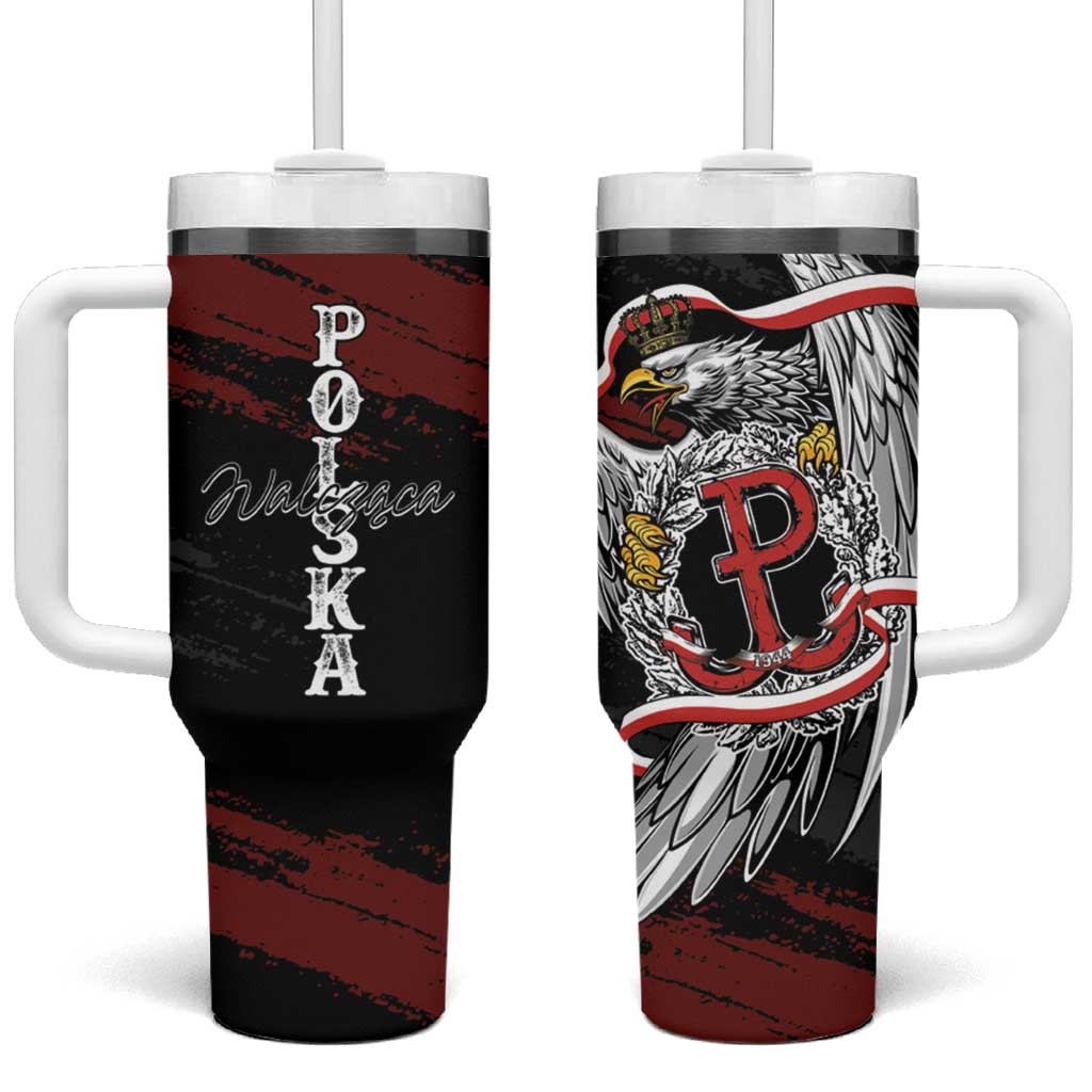 Polska Walczaca Crowned Eagle Tumbler With Handle Fighting Poland