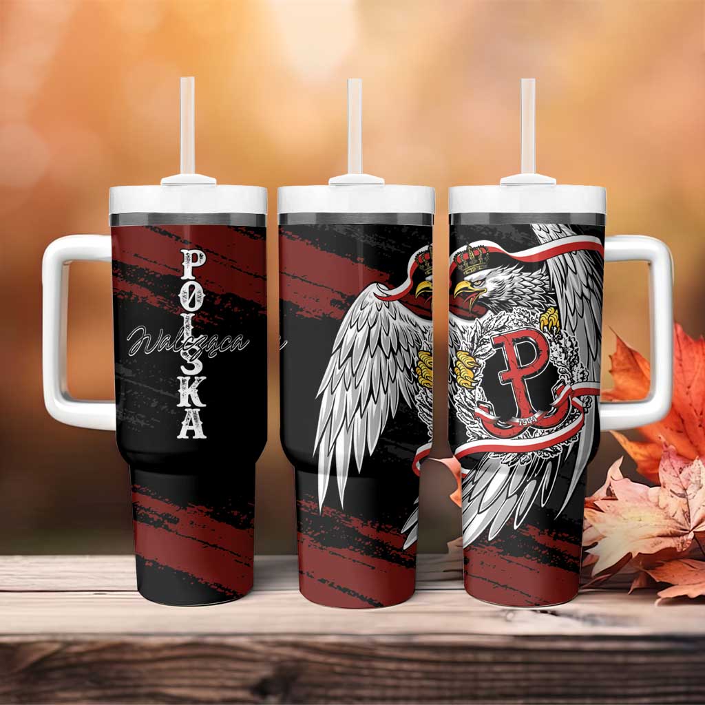 Polska Walczaca Crowned Eagle Tumbler With Handle Fighting Poland