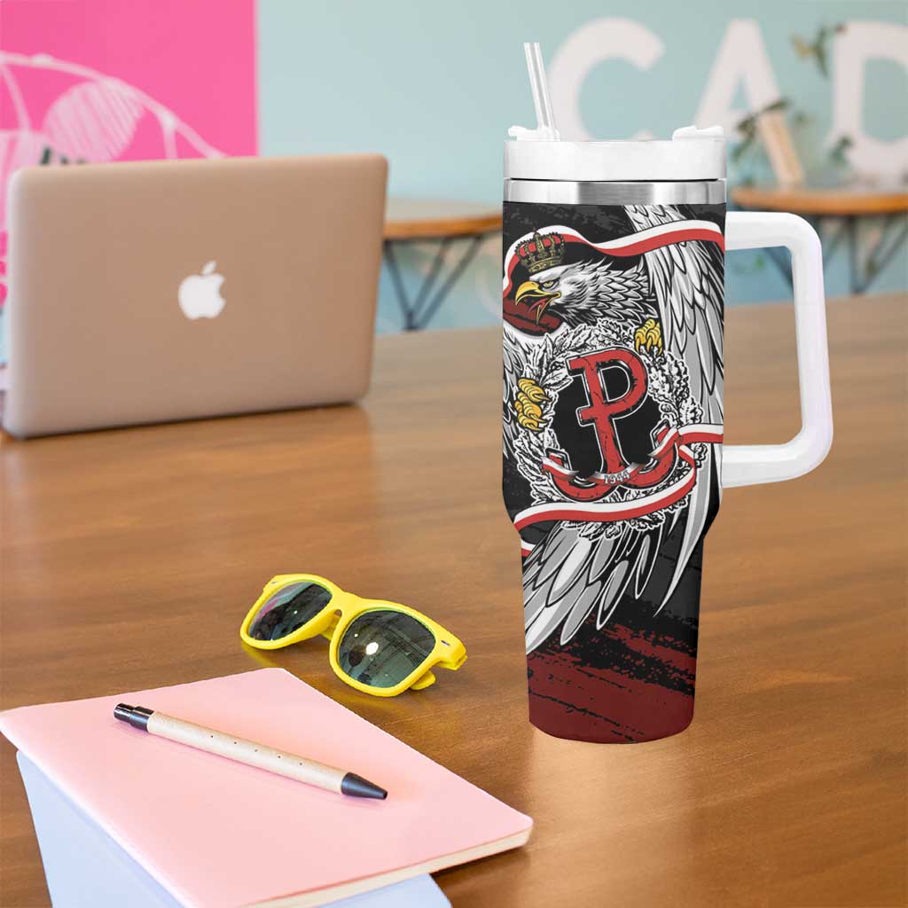 Polska Walczaca Crowned Eagle Tumbler With Handle Fighting Poland