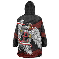 Polska Walczaca Crowned Eagle Wearable Blanket Hoodie Fighting Poland