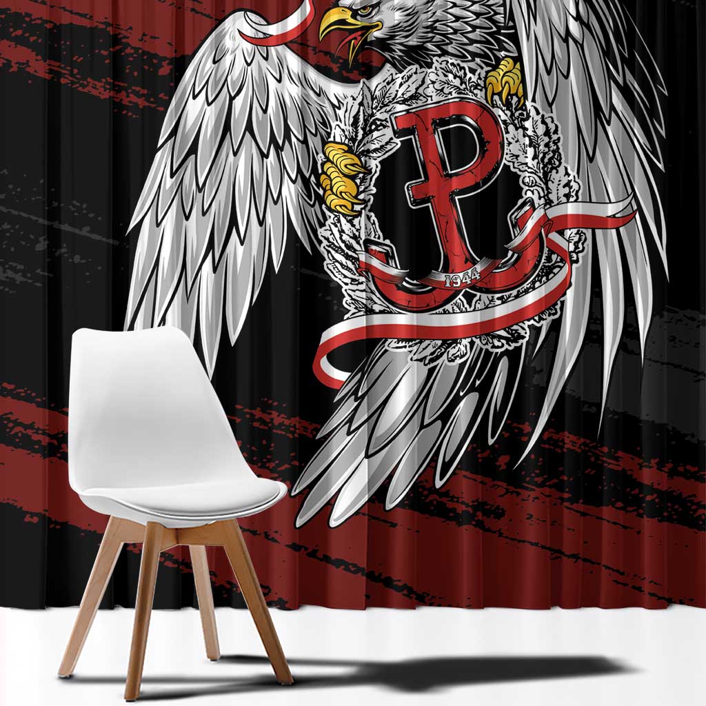 Polska Walczaca Crowned Eagle Window Curtain Fighting Poland