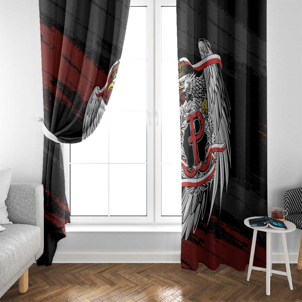 Polska Walczaca Crowned Eagle Window Curtain Fighting Poland