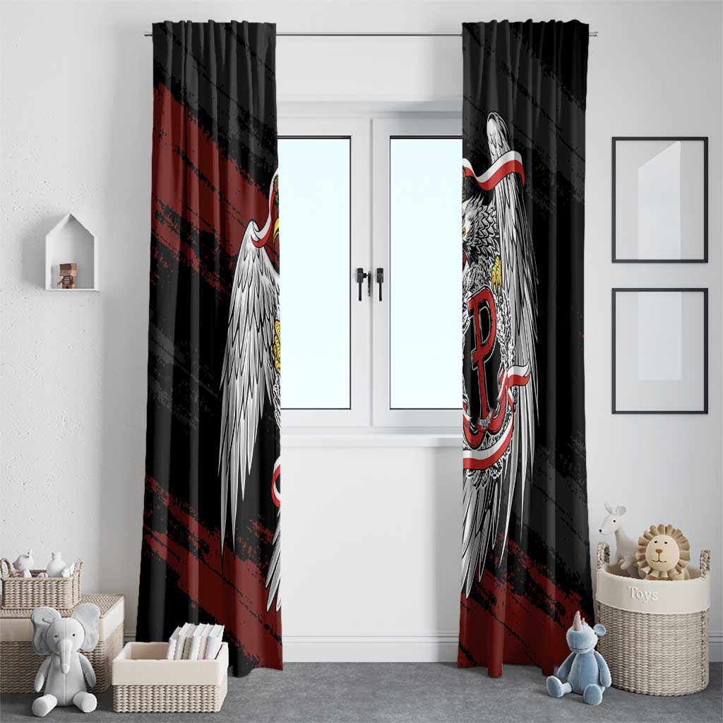Polska Walczaca Crowned Eagle Window Curtain Fighting Poland
