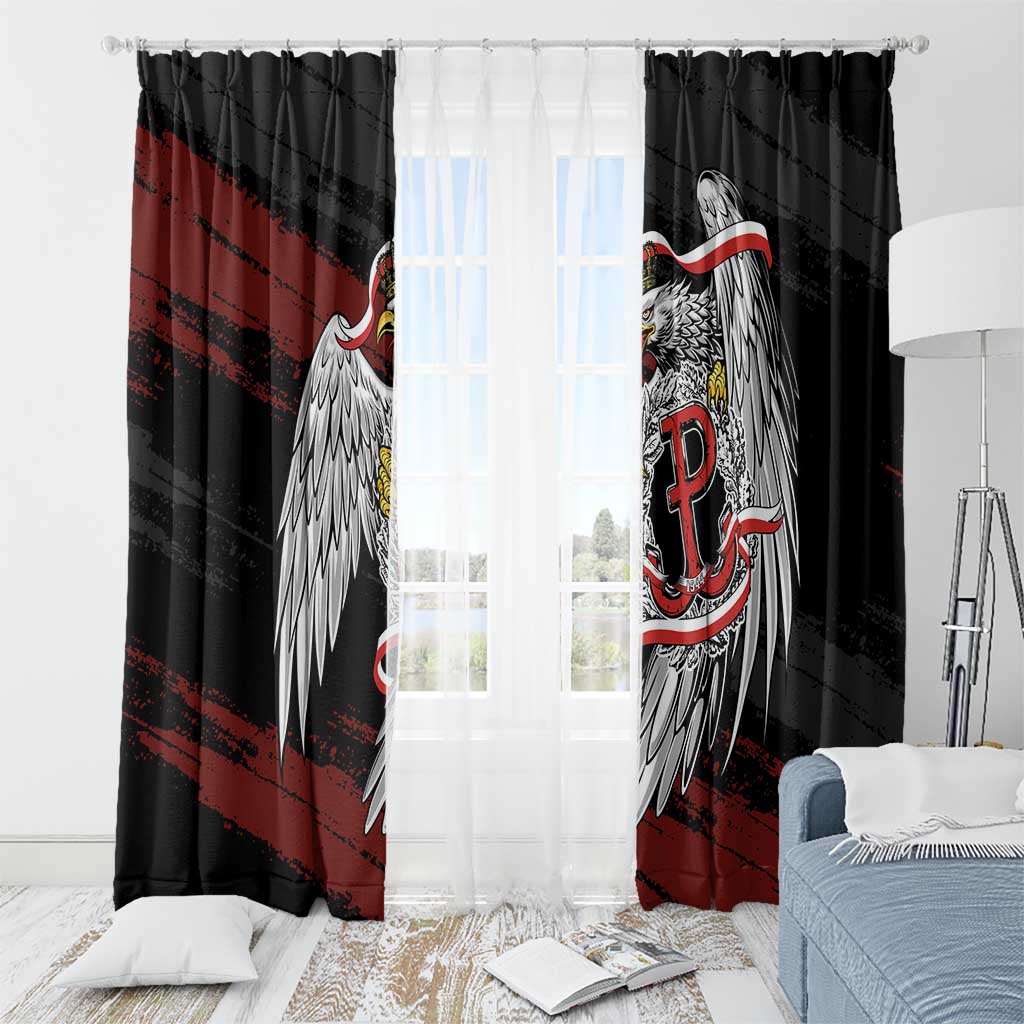 Polska Walczaca Crowned Eagle Window Curtain Fighting Poland