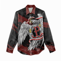 Polska Walczaca Crowned Eagle Women Casual Shirt Fighting Poland