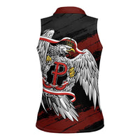 Polska Walczaca Crowned Eagle Women Sleeveless Polo Shirt Fighting Poland