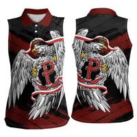 Polska Walczaca Crowned Eagle Women Sleeveless Polo Shirt Fighting Poland
