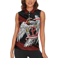 Polska Walczaca Crowned Eagle Women Sleeveless Polo Shirt Fighting Poland