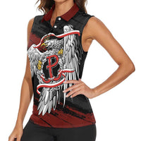 Polska Walczaca Crowned Eagle Women Sleeveless Polo Shirt Fighting Poland
