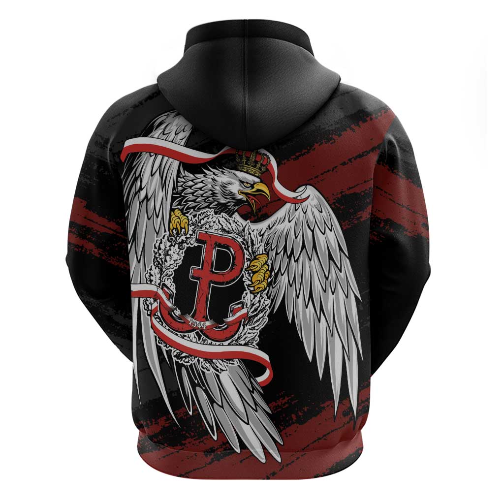 Polska Walczaca Crowned Eagle Zip Hoodie Fighting Poland
