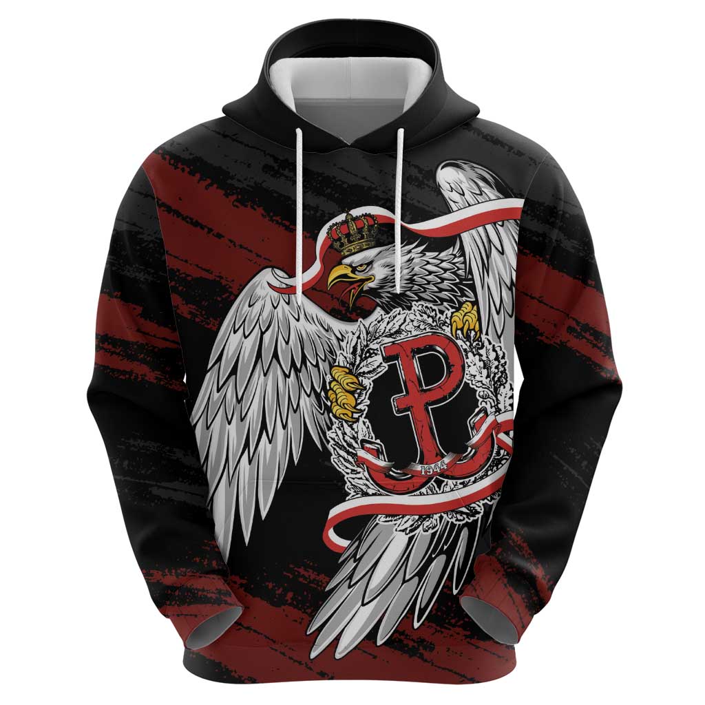 Polska Walczaca Crowned Eagle Zip Hoodie Fighting Poland