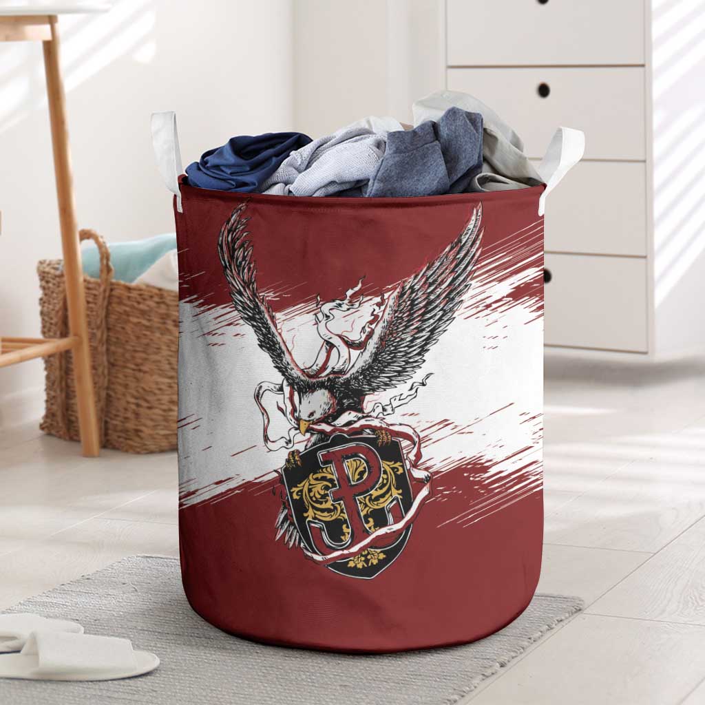 Poland Grunge Eagle Laundry Basket Polska Walczaca
