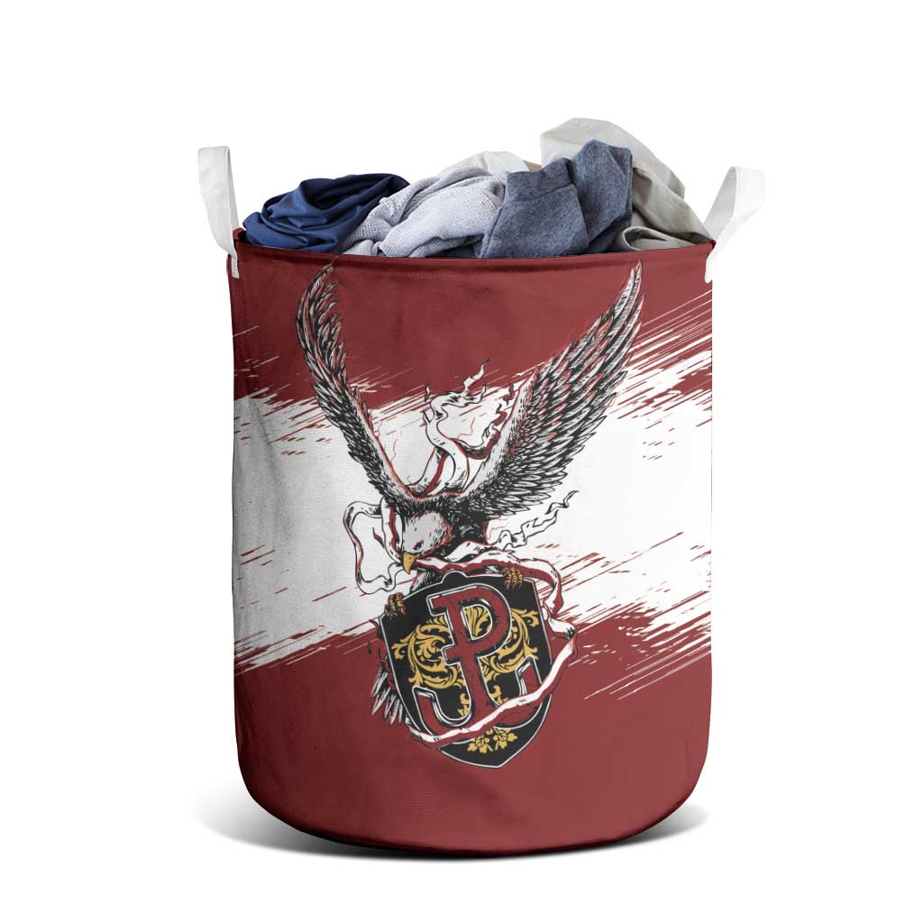 Poland Grunge Eagle Laundry Basket Polska Walczaca