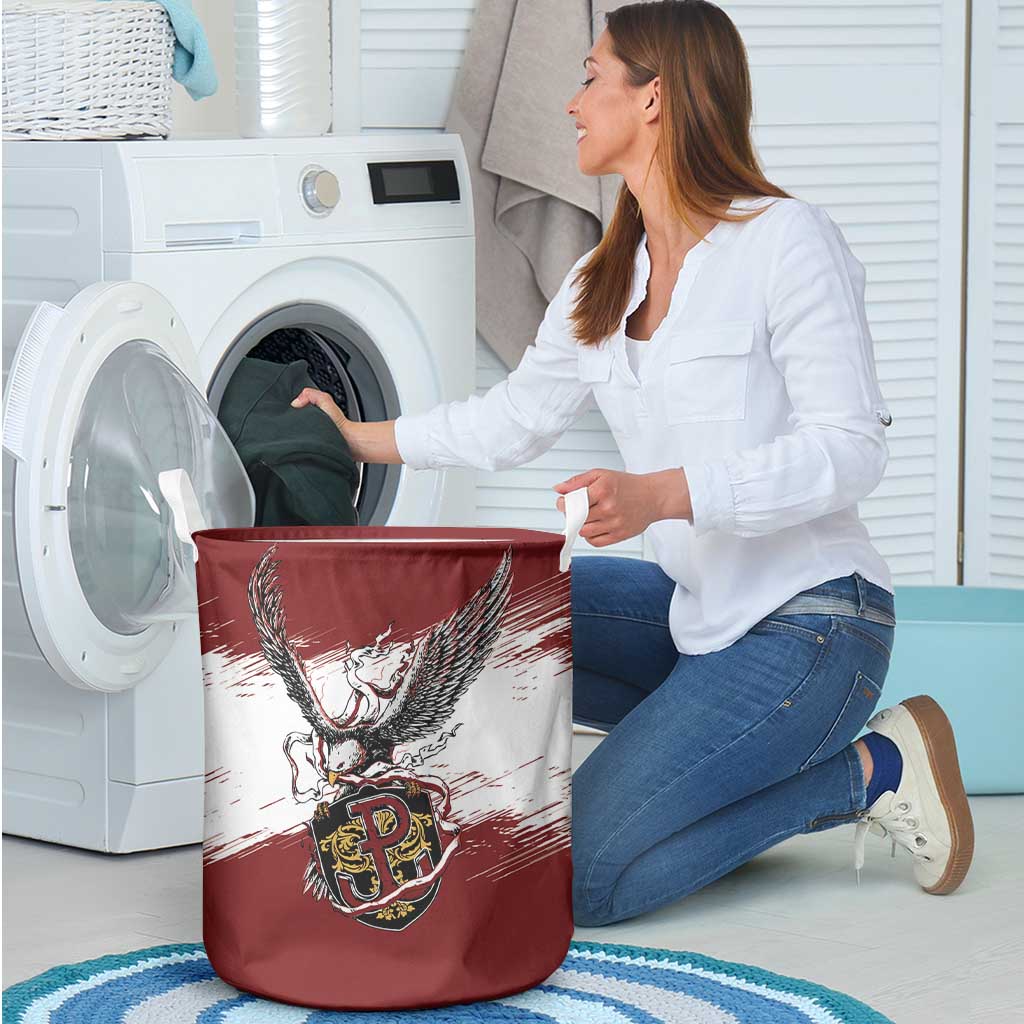 Poland Grunge Eagle Laundry Basket Polska Walczaca