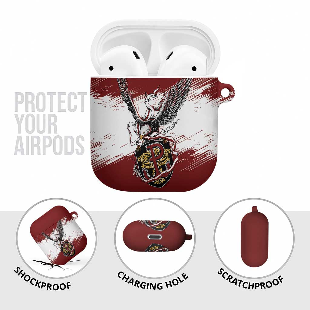 Poland Grunge Eagle AirPods Case Polska Walczaca