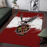 Poland Grunge Eagle Area Rug Polska Walczaca