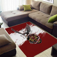 Poland Grunge Eagle Area Rug Polska Walczaca