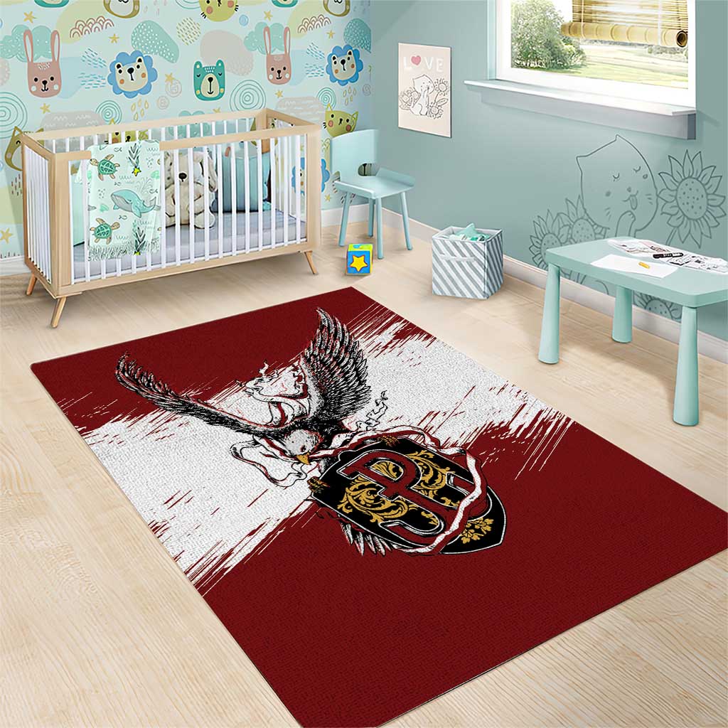Poland Grunge Eagle Area Rug Polska Walczaca