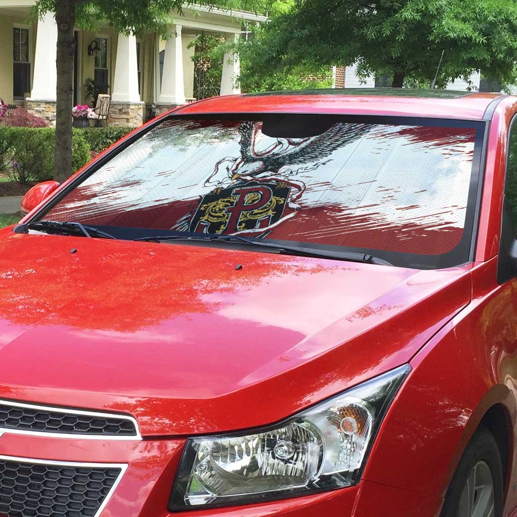 Poland Grunge Eagle Auto Sun Shade Polska Walczaca