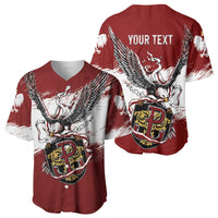 Poland Personalized Grunge Eagle Baseball Jersey Polska Walczaca