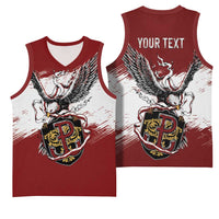 Poland Personalized Grunge Eagle Basketball Jersey Polska Walczaca