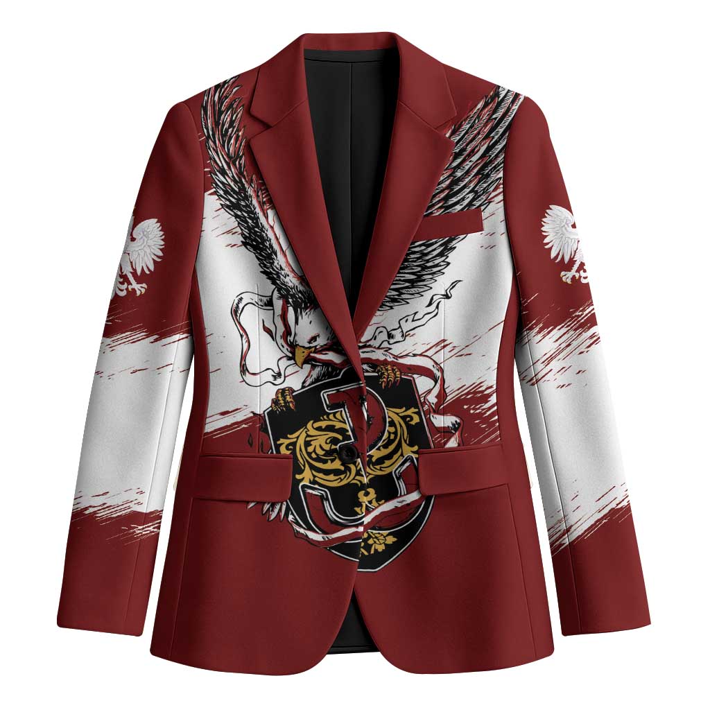 Poland Personalized Grunge Eagle Blazer Polska Walczaca