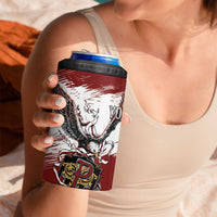 Poland Personalized Grunge Eagle 4 in 1 Can Cooler Tumbler Polska Walczaca