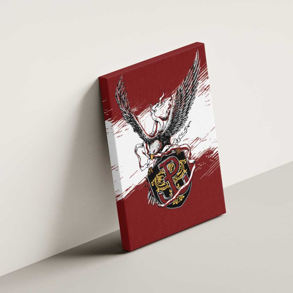 Poland Grunge Eagle Canvas Wall Art Polska Walczaca