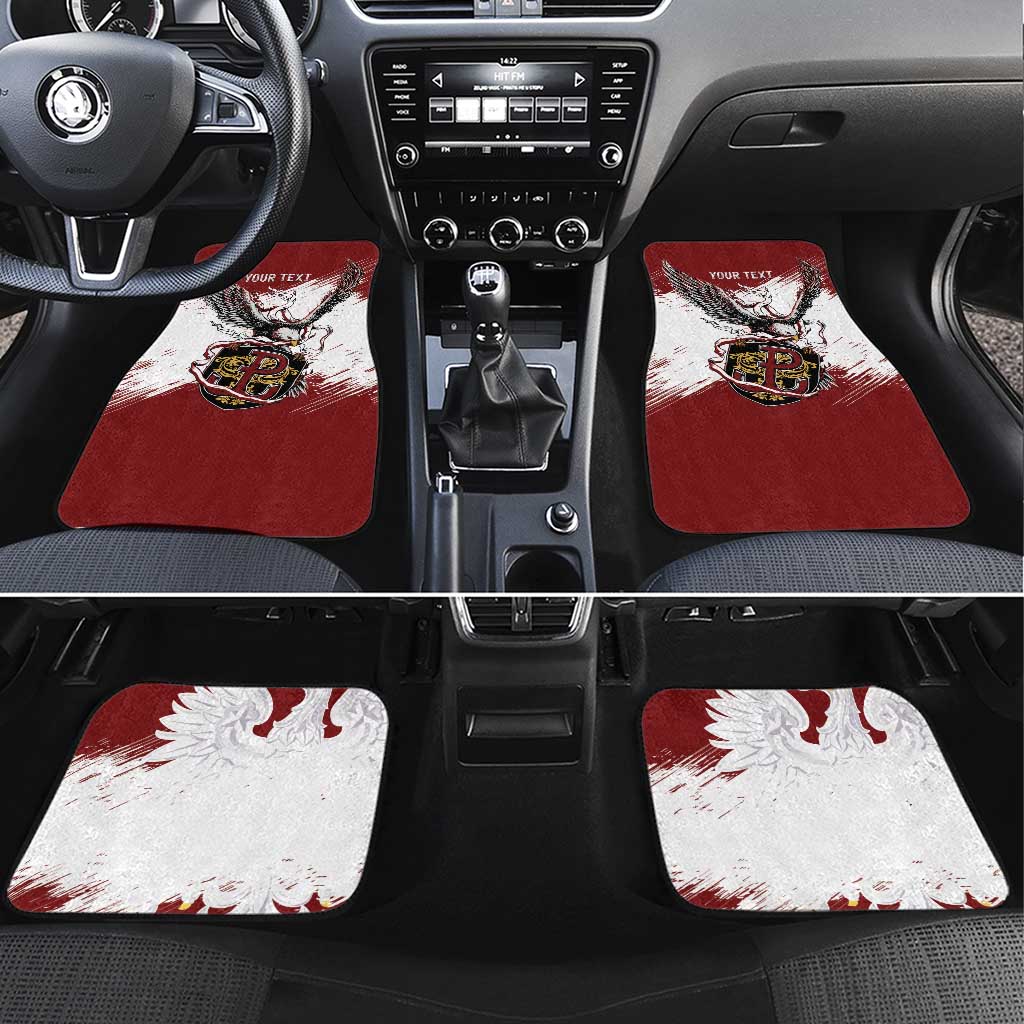 Poland Personalized Grunge Eagle Car Mats Polska Walczaca