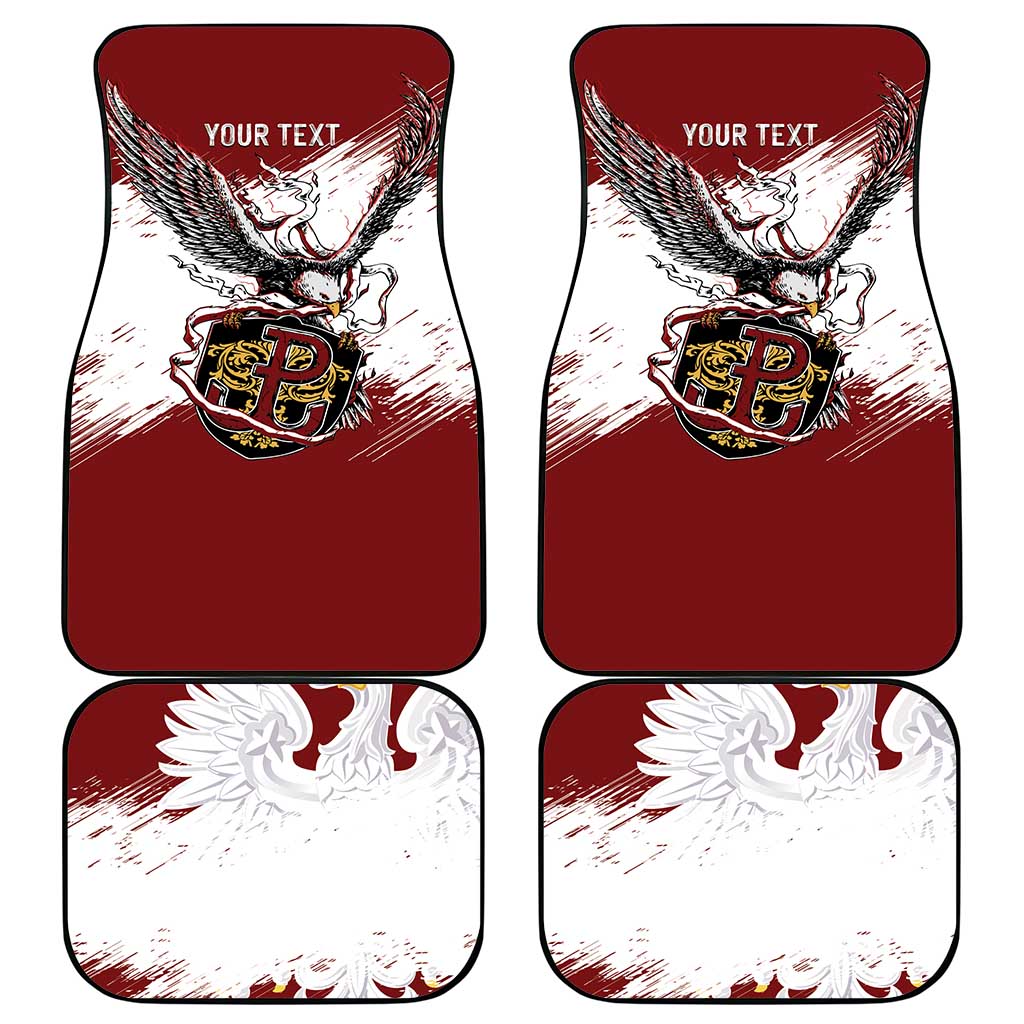 Poland Personalized Grunge Eagle Car Mats Polska Walczaca