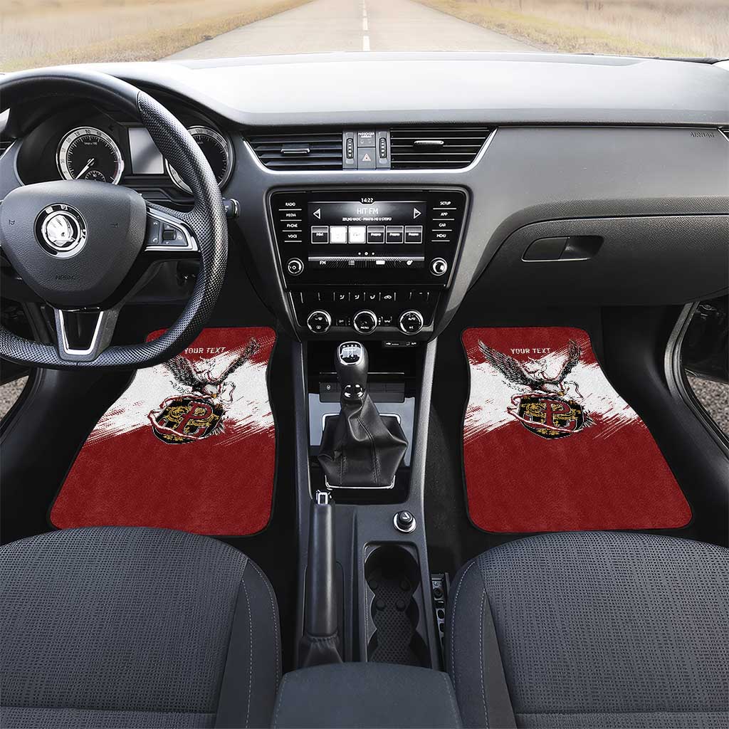 Poland Personalized Grunge Eagle Car Mats Polska Walczaca