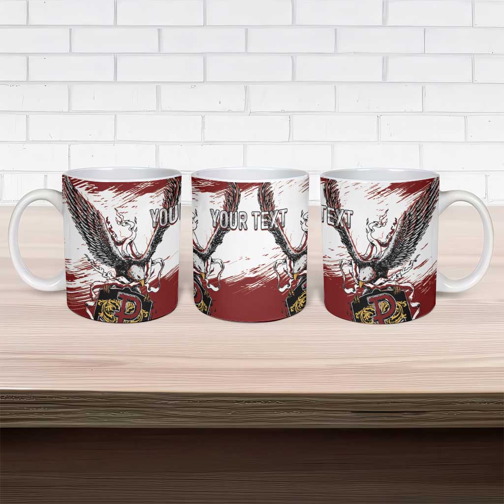 Poland Personalized Grunge Eagle Ceramic Mug Polska Walczaca