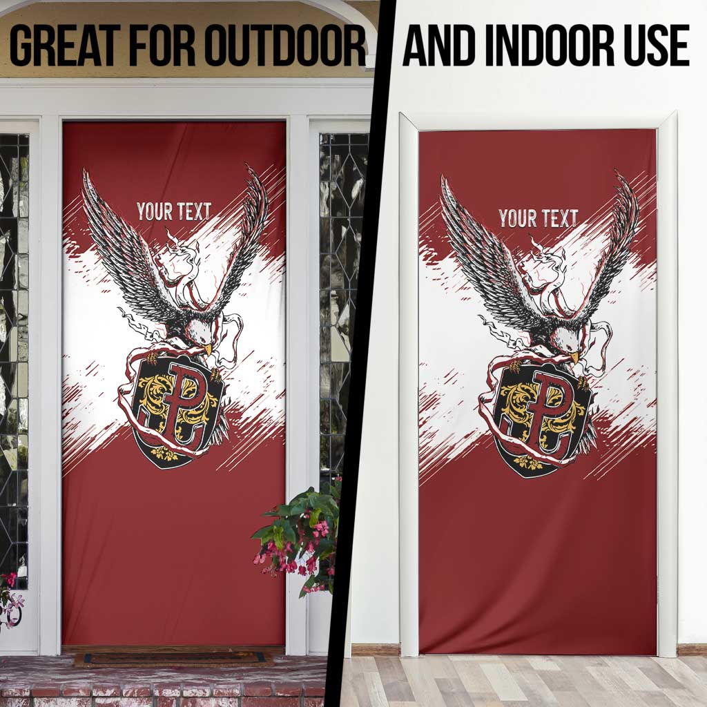 Poland Personalized Grunge Eagle Door Cover Polska Walczaca