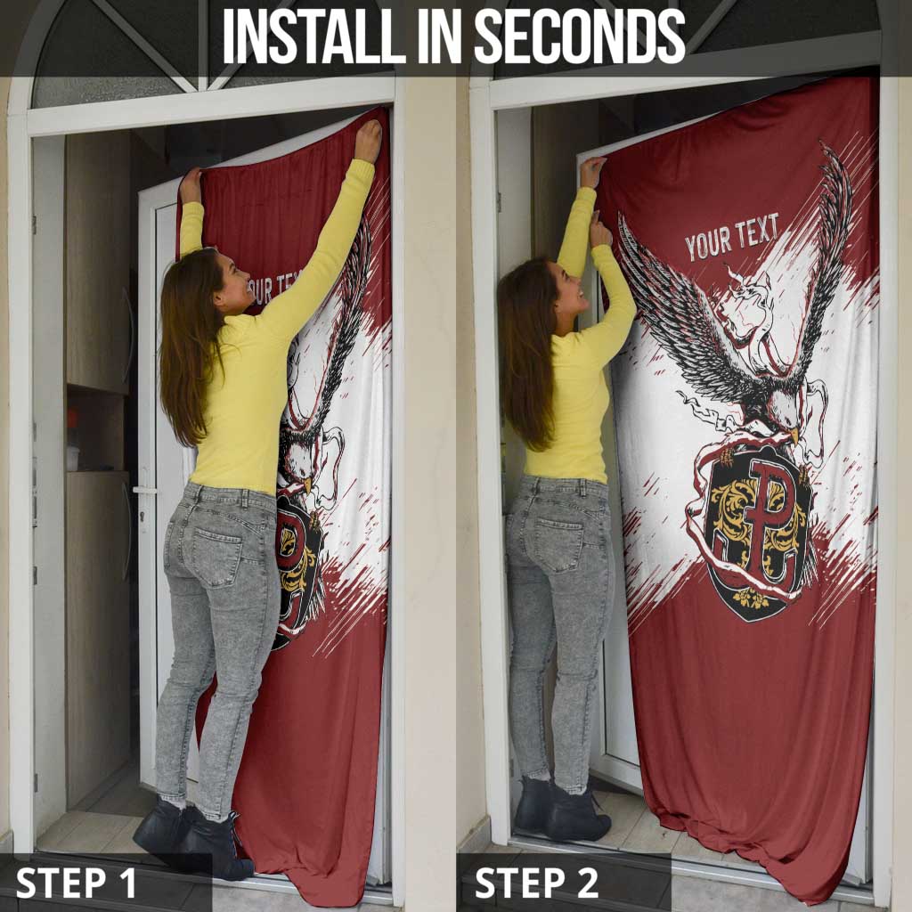 Poland Personalized Grunge Eagle Door Cover Polska Walczaca