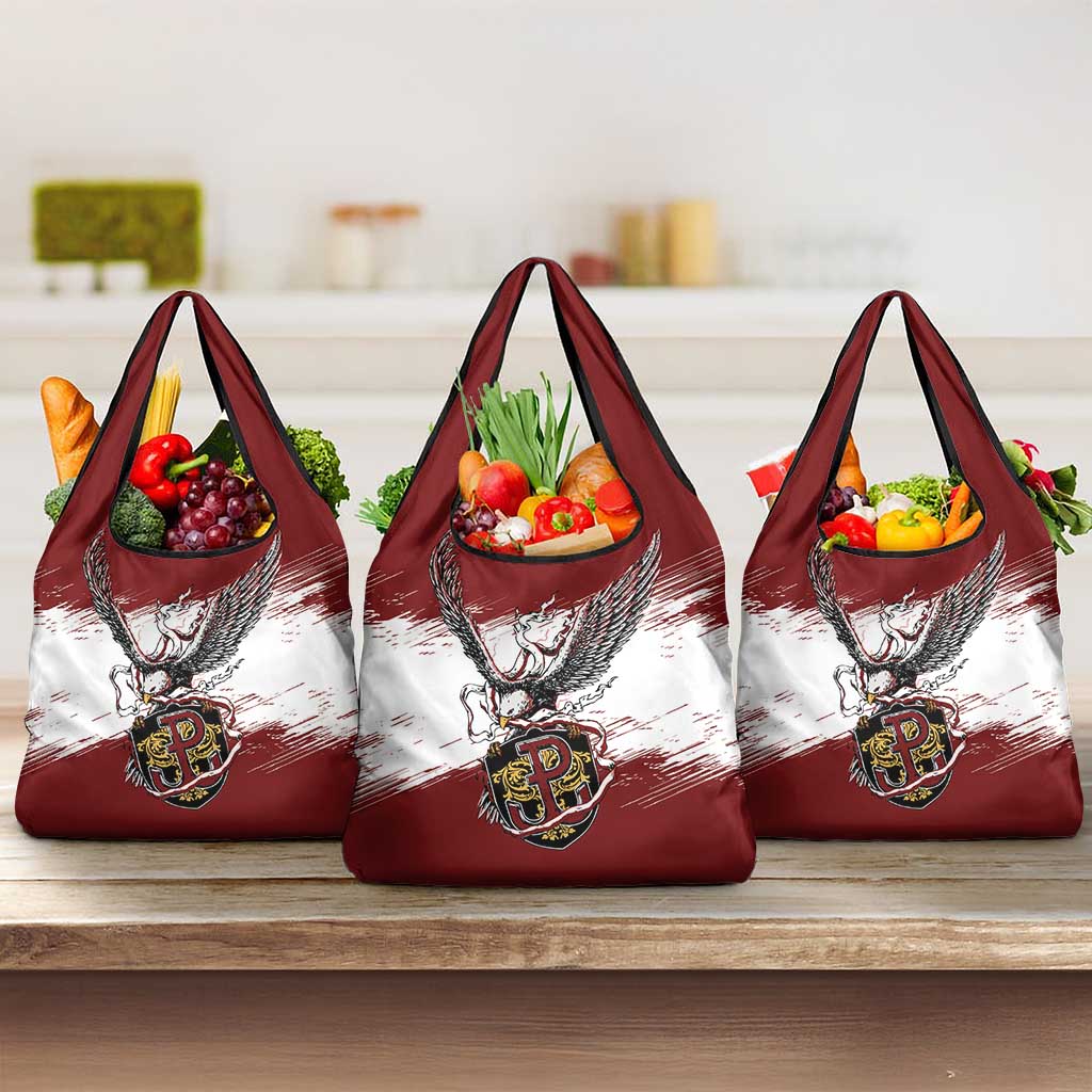 Poland Grunge Eagle Grocery Bag Polska Walczaca
