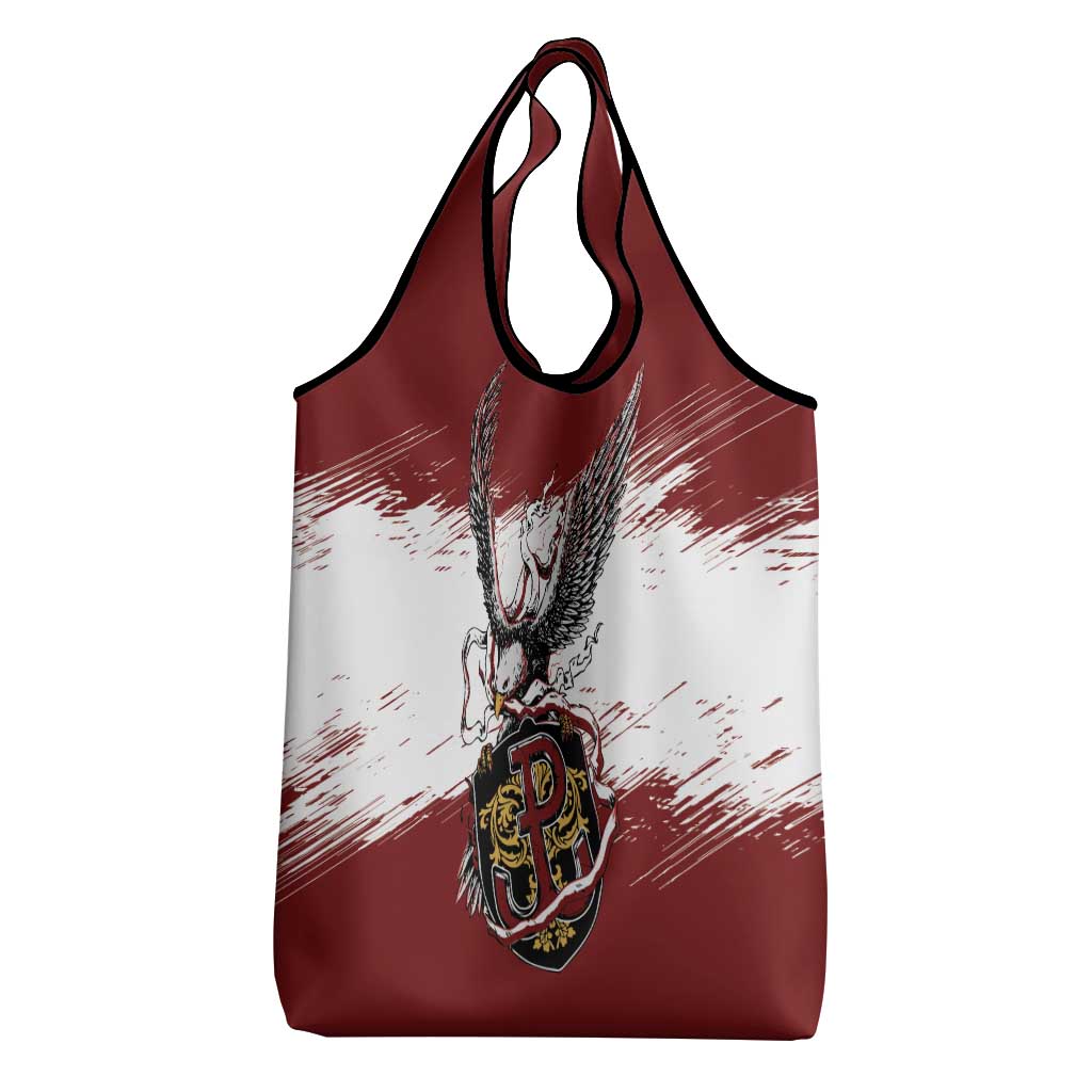 Poland Grunge Eagle Grocery Bag Polska Walczaca