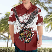 Poland Personalized Grunge Eagle Hawaiian Shirt Polska Walczaca