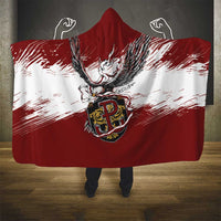 Poland Grunge Eagle Hooded Blanket Polska Walczaca