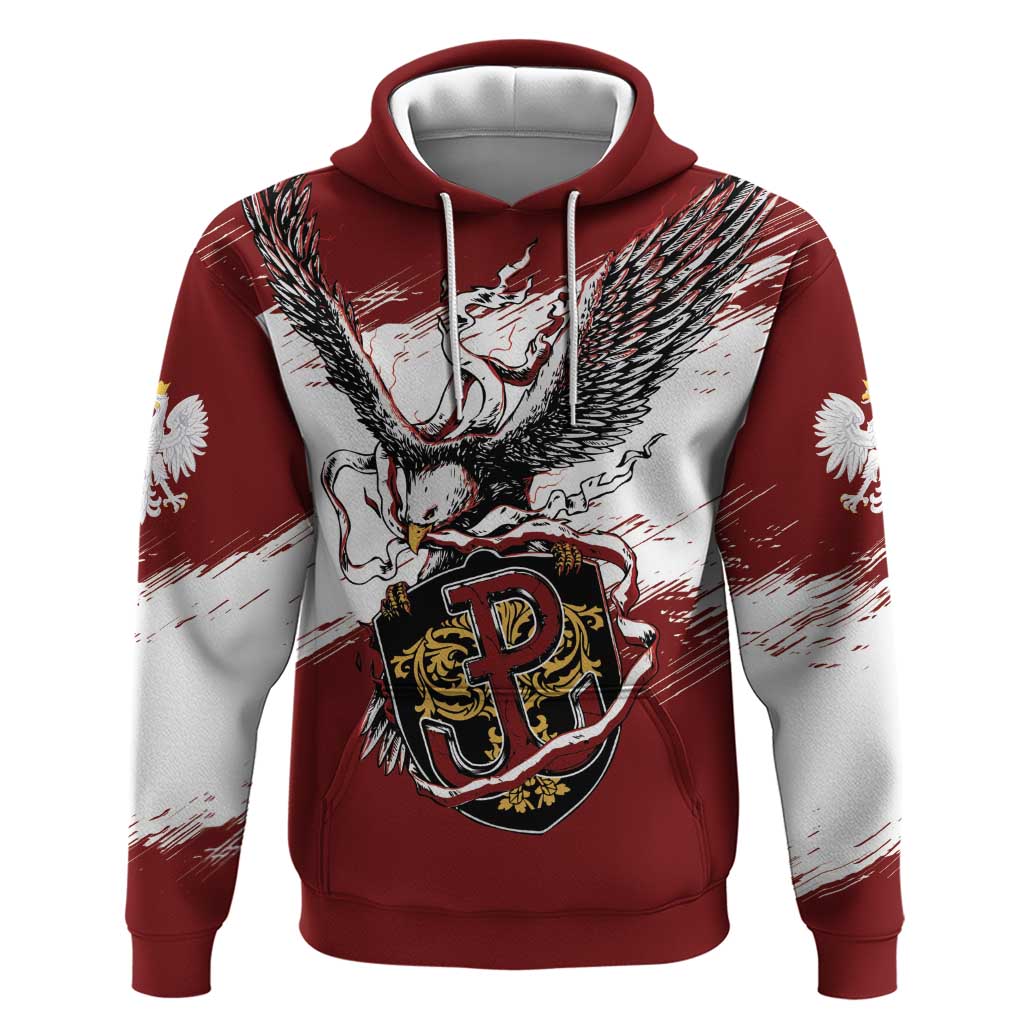 Poland Personalized Grunge Eagle Hoodie Polska Walczaca
