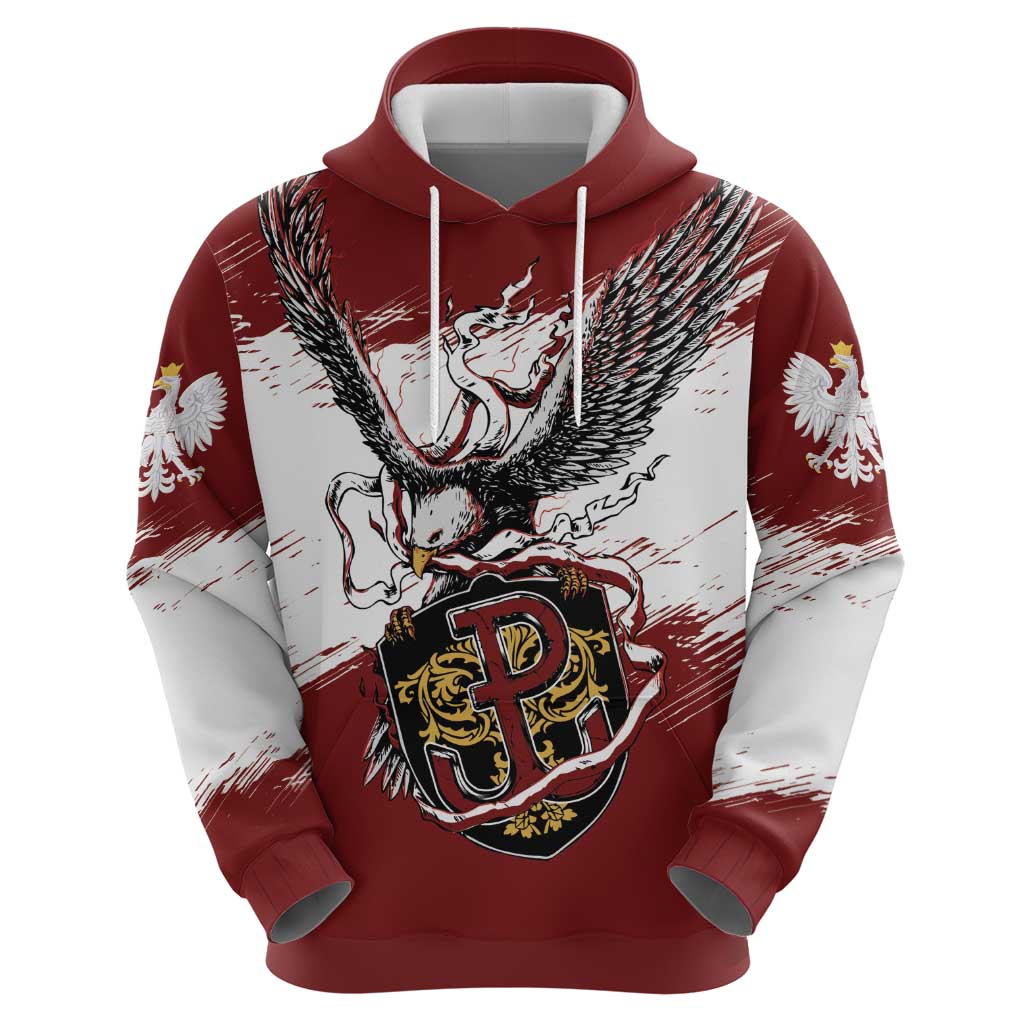 Poland Personalized Grunge Eagle Hoodie Polska Walczaca