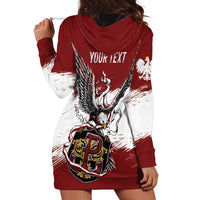 Poland Personalized Grunge Eagle Hoodie Dress Polska Walczaca