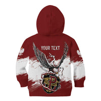 Poland Personalized Grunge Eagle Kid Hoodie Polska Walczaca