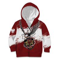 Poland Personalized Grunge Eagle Kid Hoodie Polska Walczaca