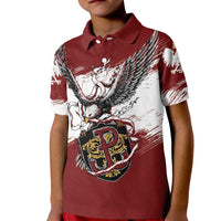 Poland Personalized Grunge Eagle Kid Polo Shirt Polska Walczaca