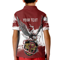 Poland Personalized Grunge Eagle Kid Polo Shirt Polska Walczaca