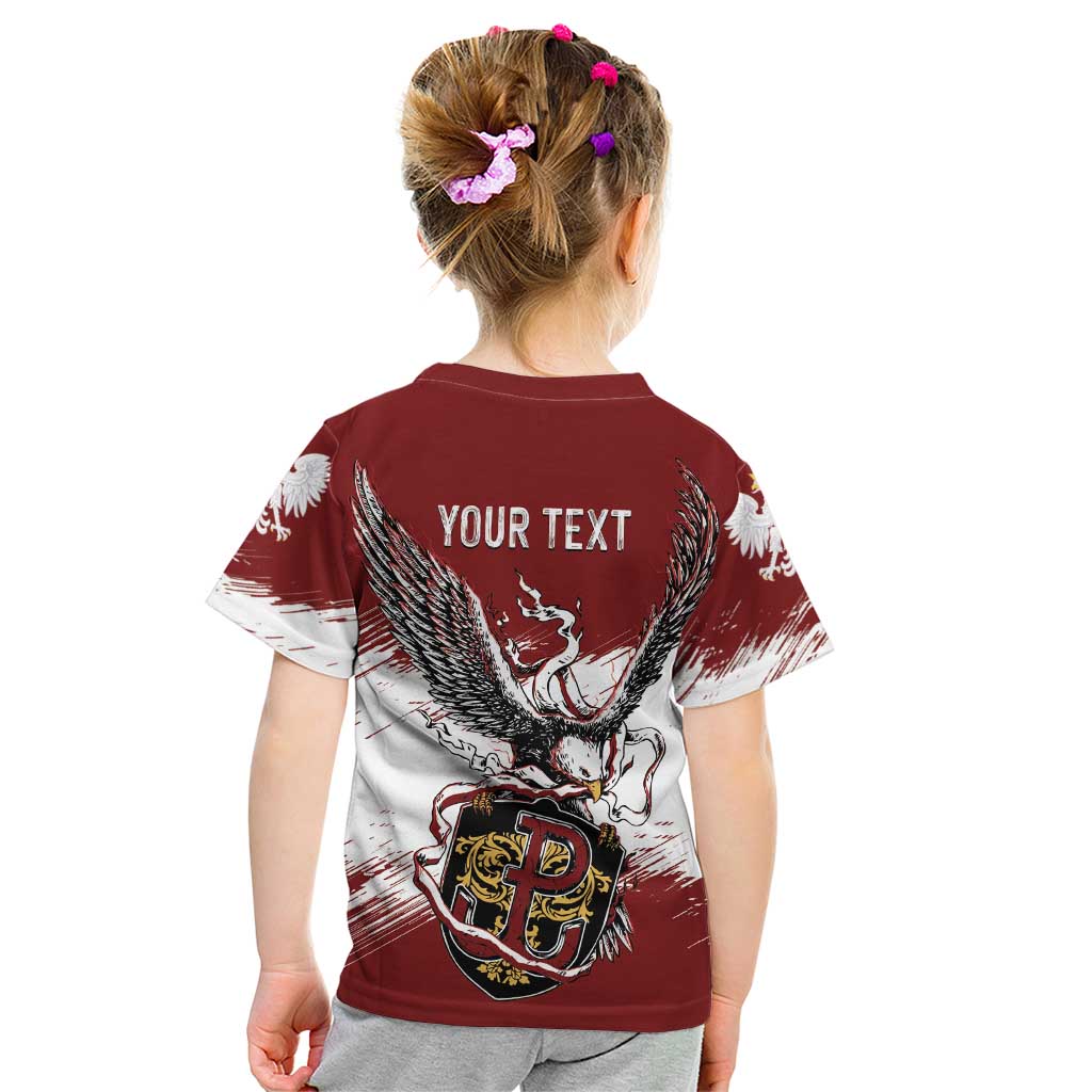 Poland Personalized Grunge Eagle Kid T Shirt Polska Walczaca